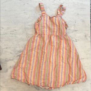 Crewcuts Multicolor Striped Kids Dress - girls size 7